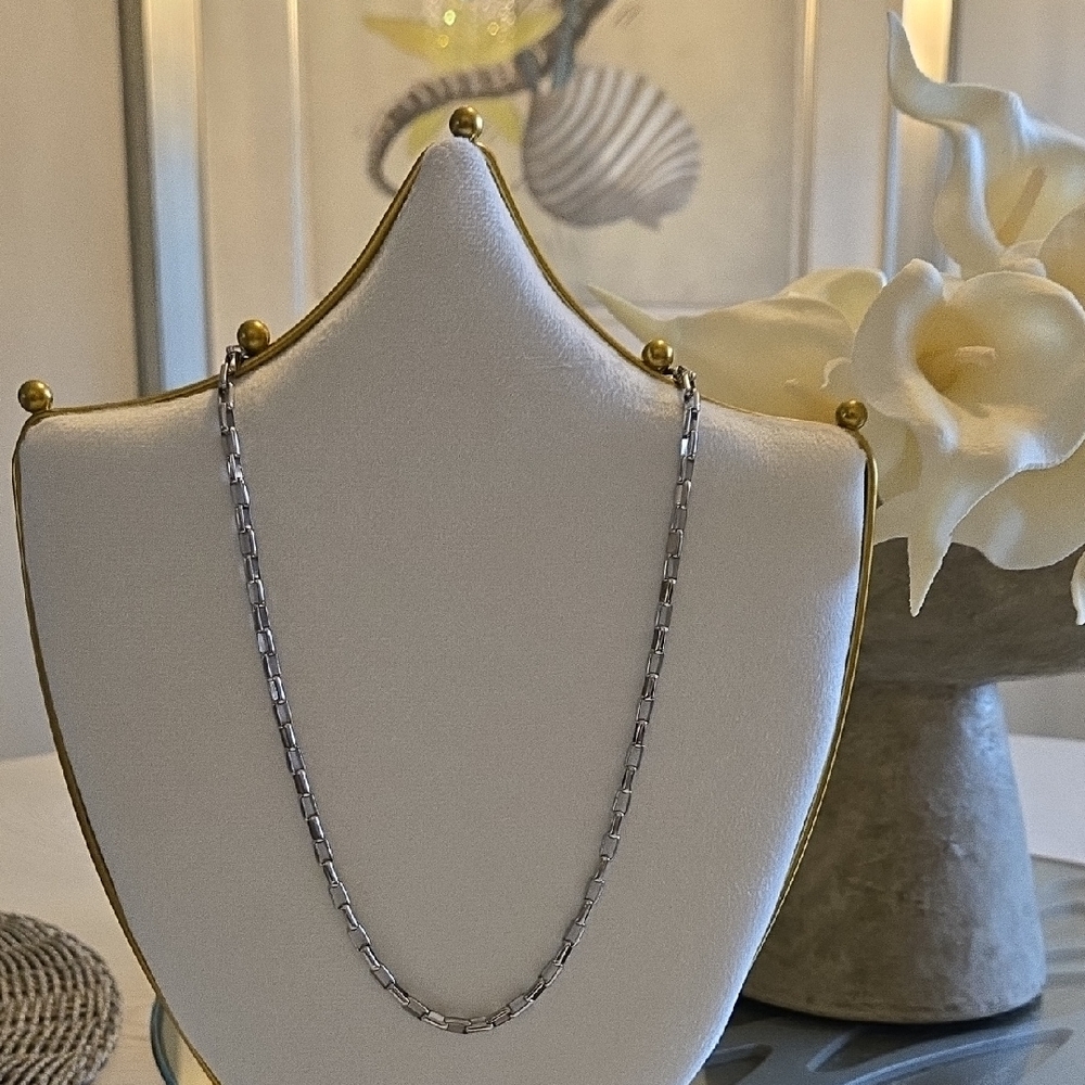 Elegant Silver Chain Necklace No Tarnish